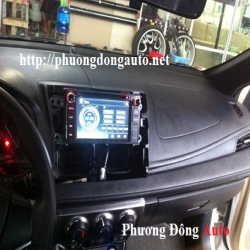 Dvd theo xe Toyota Yaris GPS + camera hồng ngoại